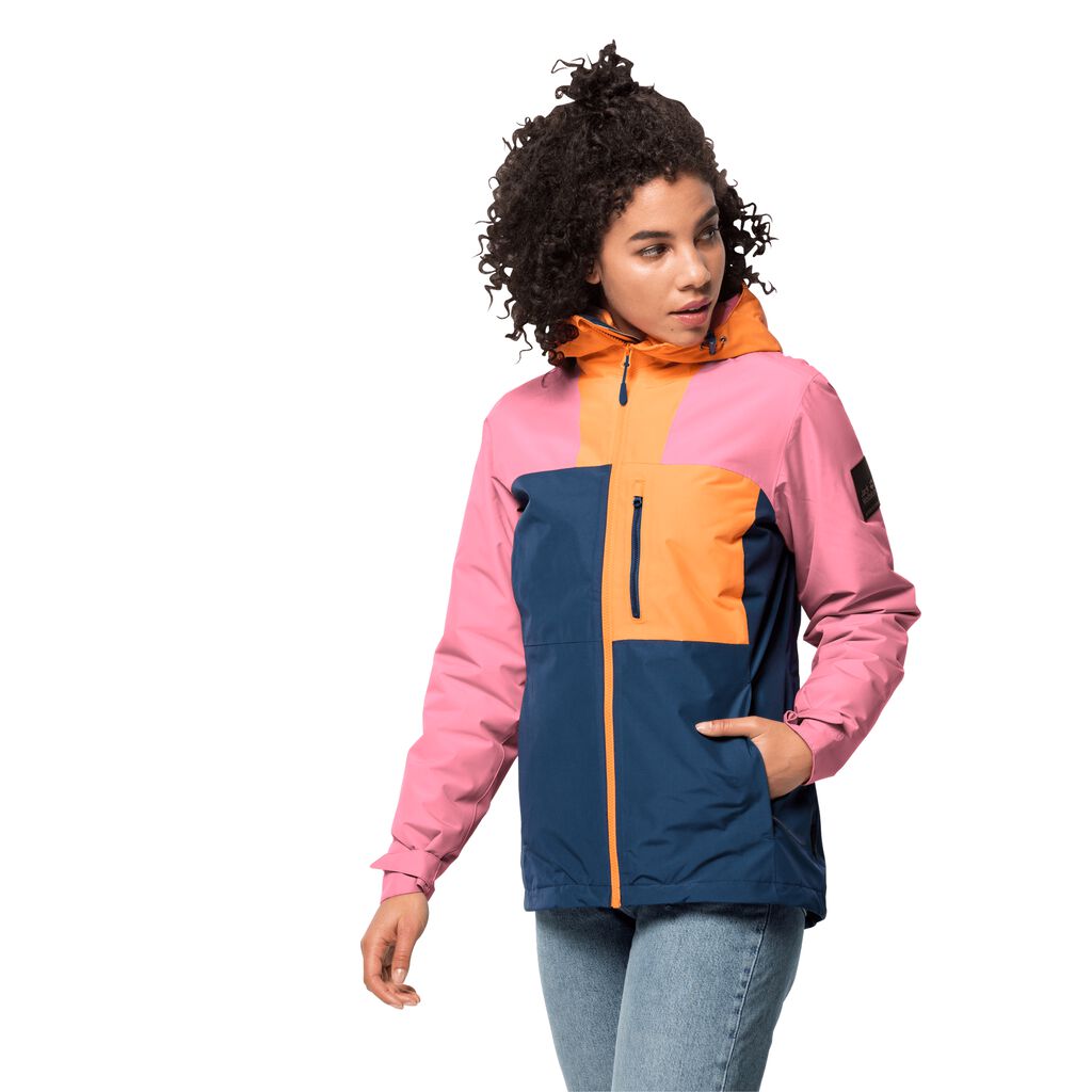 Jack Wolfskin 365 FLASH Női Vízálló Kabát Narancssárga - VXTRWM-043